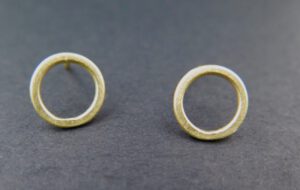 Gold circle studs