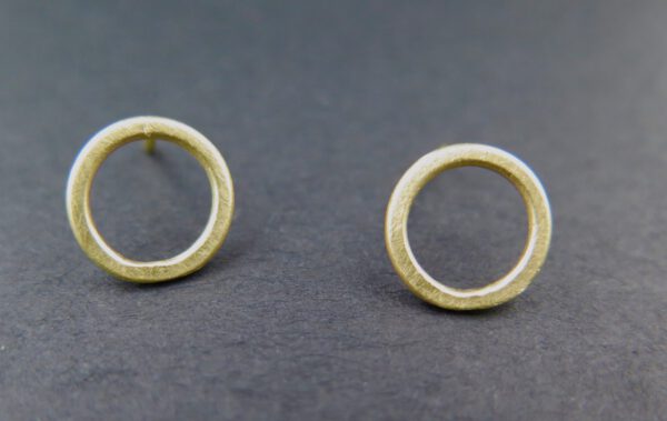 Gold circle studs