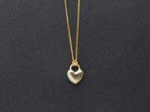 Gold petite heart