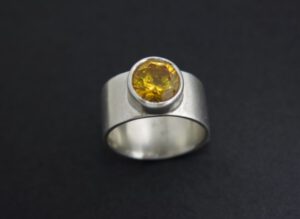 Golden Cylinder ring