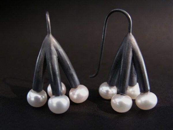 Pearl Cluster Earrings