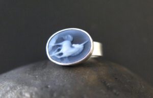 Unicorn cameo ring