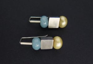 Golden Pearl, amazonite, squares