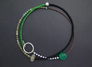 Mineral galaxy neckpiece