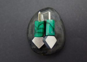 Malachite spear drops