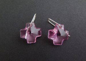Pink Swarovski Crosses