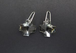 Smoky Swarovski Crosses