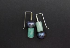 Inverted amazonite pearl drops