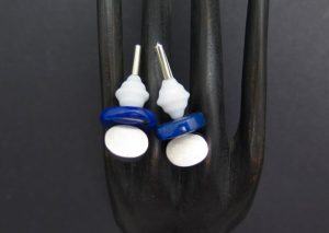 Blue and white